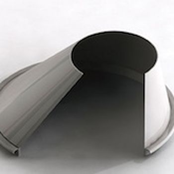 Asymmetrical funnel