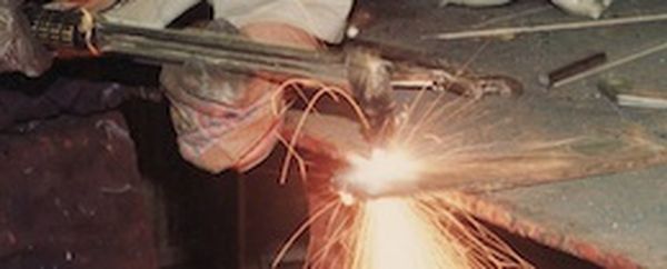 Oxyacetylene cutting