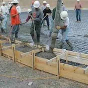 Concrete former is overfilled