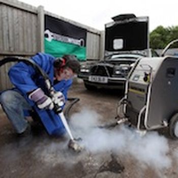"sand" blast with dry ice