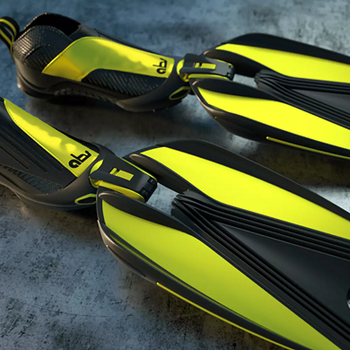 Detachable-blade fin system