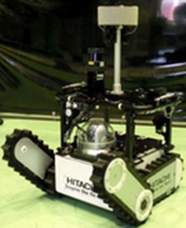 Robot equipped with laser scanning