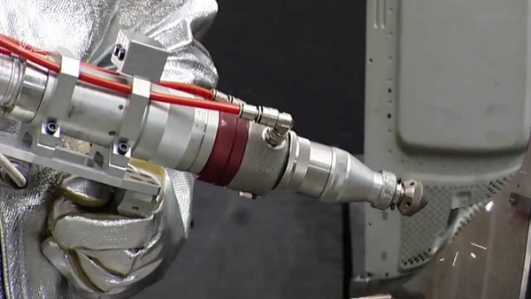 Hand operated laser cutting