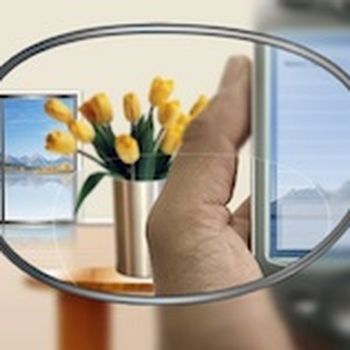 Bi-focal spectacles